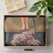 ピンクのドレスを着た妖精 薄葉紙 (ギフト)