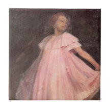 ピンクのドレスを着た若い女性ダンサー