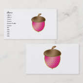 ピンクのドングリ 名刺 (正面/裏面)