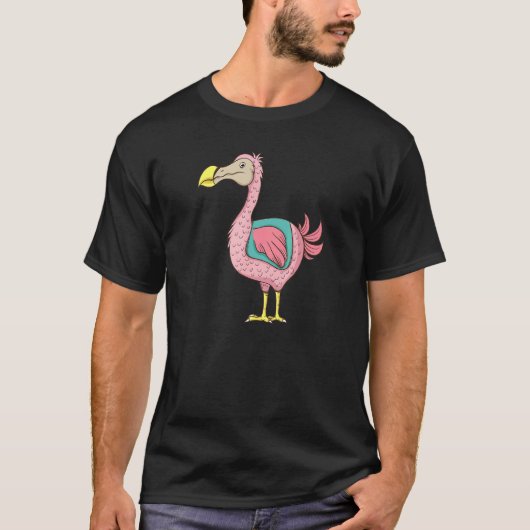 ピンクのドードバード Tシャツ (正面)