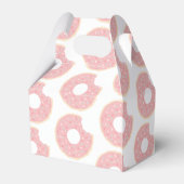 ピンクのドーナツありがとう赤ちゃんシャワーのギフトボックス フェイバーボックス (裏面サイド)