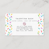 ピンクのドーナツのロゴ 名刺 (裏面)