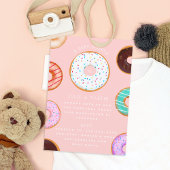 ピンクのドーナツ赤ちゃんシャワー 招待状