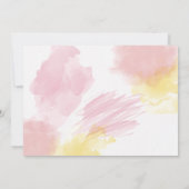 ピンクのドーナツ2つの甘い写真2番目の誕生日 招待状 (裏面)