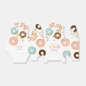 ピンクのドーナツ2つの甘い2番目の誕生日 フェイバーボックス (折り畳みなし)