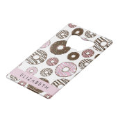 ピンクのドーナツ,ブラウンドーナツ,ふりかけ,あなたの名前 クレジットカード栓抜き (裏面アングル)