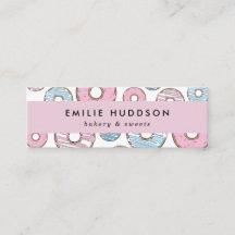 ピンクのドーナツ、ブルードーナツ、ケーキ屋、ペストリーショップ