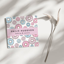 ピンクのドーナツ、ブルードーナツ、ケーキ屋、ペストリーショップ