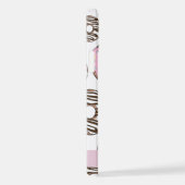 ピンクのドーナツ,白のドーナツ,ふりかけ,あなたの名前 iPhoneケース (右側面)