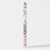 ピンクのドーナツ,紫のドーナツ,ふりかけ,あなたの名前 iPhoneケース (左側面)