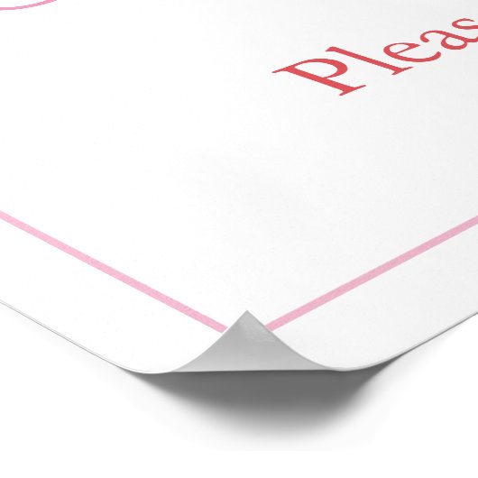 ピンクのナツクラッカーキャンディーキャンバースデーパーティーへようこそ ポスター (角)