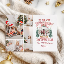 ピンクのナツクラッカークリスマス4 Photo Wonderland Gl シーズンカード