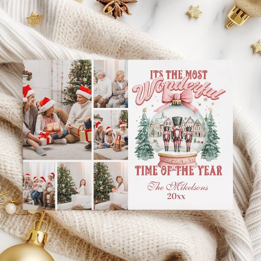 ピンクのナツクラッカークリスマス6 Photo Wonderland Gl シーズンカード