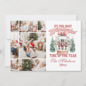 ピンクのナツクラッカークリスマス7 Photo Wonderland Gl シーズンカード (正面)