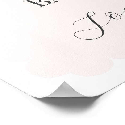 ピンクのナツクラッカーバレエ冬の赤ちゃんシャワーへようこそ ポスター (角)