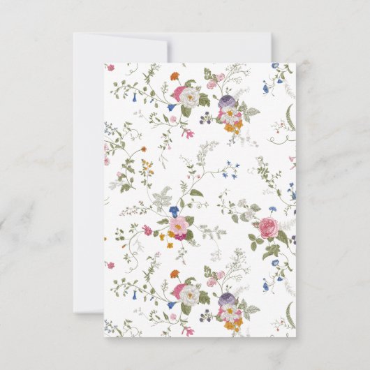 ピンクのナツクラッカーバレエ花クリスマスカード サンキューカード (裏面)