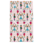 ピンクのナツクラッカーペットのパターン スモールペーパーバッグ (裏面)