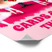 ピンクのナツクラッカー誕生日カード&ギフトサイン ポスター (角)