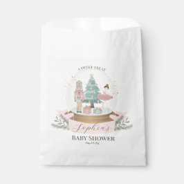 ピンクのナツクラッカー赤ちゃんシャワーはクッキーの治療を好む フェイバーバッグ