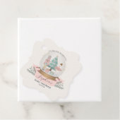 ピンクのナツクラッカー赤ちゃんシャワーパーティーはラベル フェイバータグ (インサイチュ)