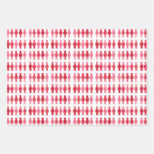 ピンクのナツクラッピング紙シート ラッピングペーパーシート (正面3)