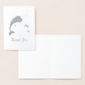 ピンクのナルファルの赤ちゃんシャワー 箔カード (ディスプレー)