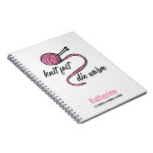 ピンクのニット高速、暖かく死ぬ ノートブック (右側)