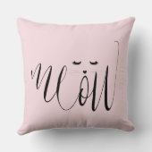 ピンクのニャーネコ クッション (裏面)