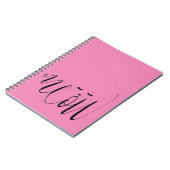 ピンクのニャーネコ ノートブック (左側)