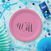 ピンクのニャーネコ ペーパープレート (パーティー)