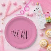 ピンクのニャーネコ ペーパープレート (パーティー)