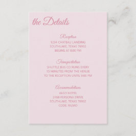 ピンクのニュアンスの詳細 エンクロージャーカード