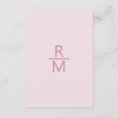 ピンクのニュアンスの詳細 エンクロージャーカード (裏面)