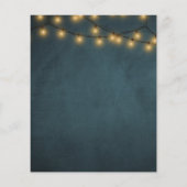 ピンクのネイビーバラブランチとバブリーBUDGET招待状 (裏面)