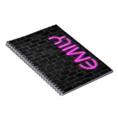 ピンクのネオンでエミリー ノートブック (右側)