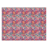 ピンクのネオンペイズリー花柄 テーブルクロス (正面(横))