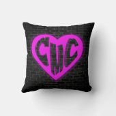 ピンクのネオンライトでCMC クッション (裏面)