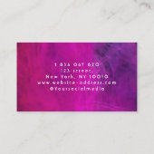ピンクのネオン映画作家 名刺 (裏面)