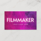 ピンクのネオン映画作家 名刺 (正面)