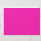 ピンクのネオン11歳の誕生日 招待状 (裏面)