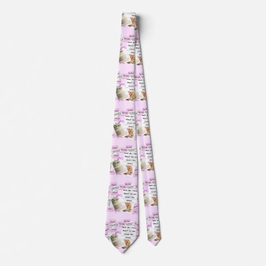 ピンクのネクタイがグローマ結婚ーズの愛する方法 ネクタイ (正面)