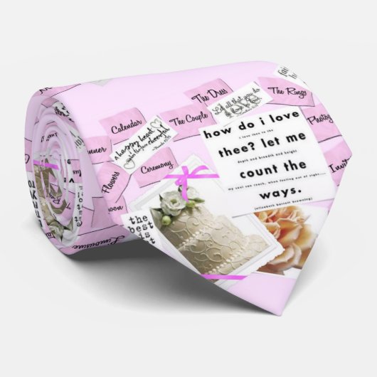 ピンクのネクタイがグローマ結婚ーズの愛する方法 ネクタイ (ロール)