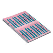 ピンクのノートに青いスキー ノートブック (右側)