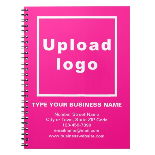 ピンクのノートブックのビジネスブランド ノートブック (正面)