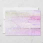 ピンクのハイドランジアの結婚式のエンゲージメント招待状 招待状 (裏面)