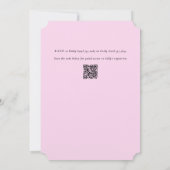 ピンクのハイドランジア グランミレニアル ブライダルシャワー 招待状 (裏面)