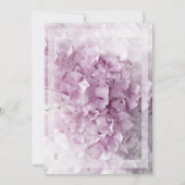 ピンクのハイドランジア 卒業パーティー招待状 招待状 (裏面)