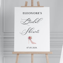 ピンクのハイヒールブライダルシャワーへようこそ