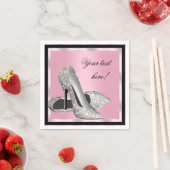 ピンクのハイヒール靴 スタンダードカクテルナプキン (インサイチュ)