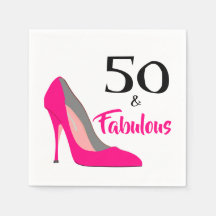 ピンクのハイヒール50歳と華やかな50歳の誕生日パーティー